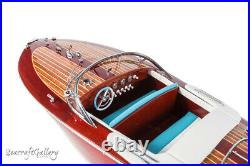 RIVA ARISTON 50cm Handcrafted Wooden Model Speed Boat Ship Gift Decoration