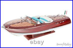 RIVA ARISTON 50cm Handcrafted Wooden Model Speed Boat Ship Gift Decoration