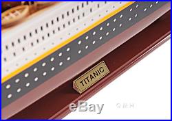 RMS Titanic Ocean Liner Wooden Model 25 White Star Line Cruise Ship New