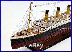 RMS Titanic White Star Line Cruise Ship Model 40 Hull Stripes Museum Quality