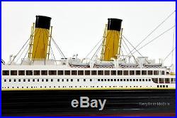 RMS Titanic White Star Line Cruise Ship Model 40 Hull Stripes Museum Quality