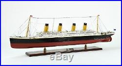 RMS Titanic White Star Line Cruise Ship Model 40 with lights Museum Quality