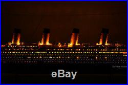 RMS Titanic White Star Line Cruise Ship Model 53 with lights Top Quality