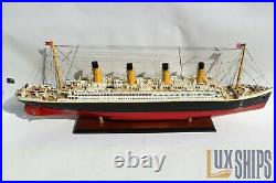 RMS Titanic Wooden Ship Model 40 With Lights RMS Titanic Model Ship