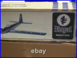 ROYAL AQUARIUS RC model airplane kit vintage rare! 1970s pattern ship. 60 size