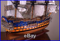 ROYAL LOUIS 42 wood model ship historic French tall sailing boat