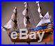 ROYAL LOUIS 48 large scaled wood model ship historic French tall sailing boat