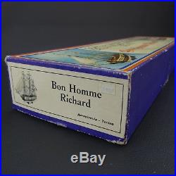 Rare BON HOMME RICHARD AEROPICCOLA wood Ship model kit+SAILS Italy