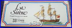 Rare La SIRENE 1744 French FRIGATE SHIP Wood Model Kit 175 COREL SM 14 in Box