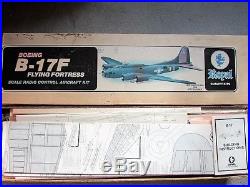 Rare Royal B-17 RC balsa flying model kit. World War 2 warbird. Free shipping