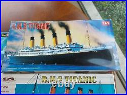 Revell & Academy Mixed Lot x6 All Titanic Model Kits Open Box In Plastic