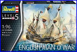 Revell G 5429 16th Century English Man O'War Sailing Ship plastic model kit 1/96