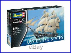 Revell Germany 5606 USS United States Sailing Ship model kit 1/96