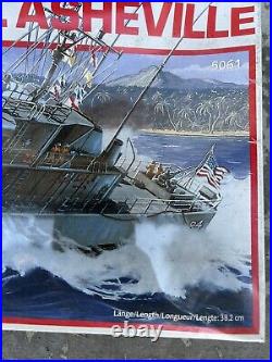 Revell Patrol Gunboat USS Asheville Plastic Model Kit 1988