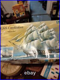 Revell USS Constitution Old Ironsides Ship 196 1976 Plastic Model Kit H398