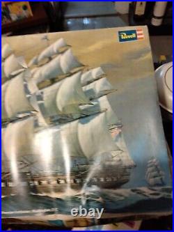 Revell USS Constitution Old Ironsides Ship 196 1976 Plastic Model Kit H398