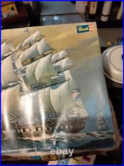 Revell USS Constitution Old Ironsides Ship 196 1976 Plastic Model Kit H398