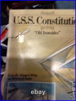 Revell USS Constitution Old Ironsides Ship 196 1976 Plastic Model Kit H398