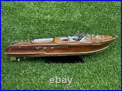 Riva Aquarama Speed Ship Boat Model Wood Wooden Italian Nautica Handmade 21
