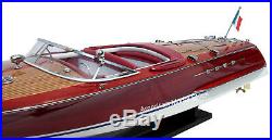 Riva Tritone Speed Boat Model 34 Handmade Wooden Ship Model NEW