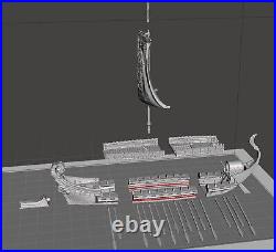 Roman Galleon Birreme Ship 172 scale DIY Assembly Model Kits