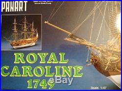 Royal Caroline 149 scale wood model ship kit Mantua Group PANART # 750 NIB