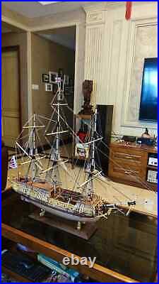 Royal Caroline 1749 Wood Battle Ship British Royal Carolin Sail Boat Model Kit