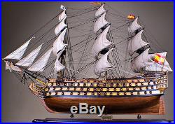 SANTISIMA TRINIDAD 53 wood model ship large scaled Spanish sailing boat