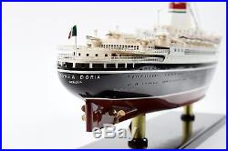 SS Andrea Doria Italian Line Ocean Liner Wooden Ship Model 34 Scale 1250