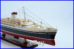 SS Andrea Doria Ocean Liner 34 Museum Quality Handcrafted Wooden Ship Model