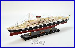 SS Andrea Doria Ocean Liner Handmade Wooden Ship Model 34 Scale 1250