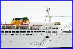 SS Argentina Ocean Liner Handmade Wooden Ship Model 37.5