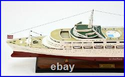 SS Canberra Handmade Wooden Ship Model 33 Scale 1/300