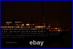 SS Ile De France French Ocean Liner Ship Model 38 with lights Museum Quality