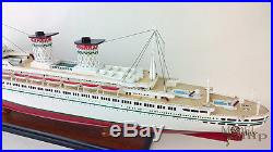 SS Michelangelo Italian Line Ocean Liner Quality Display Wooden Ship Model