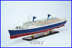 SS Norway Cruise Ship Museum Quality 40 Handcrafted Ocean Liner Model Ship