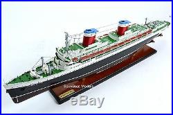 SS United States Ocean Liner 34 Handmade Wooden Ship Model