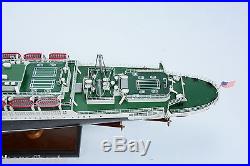 SS United States Ocean Liner 35 Handcrafted Wooden Ship Model