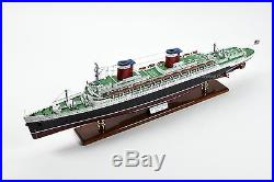 SS United States Ocean Liner Handmade Wooden Ship Model 34 Scale 1350