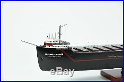 SS William G. Mather American Great Lakes Freighter Handmade Wooden Ship Model