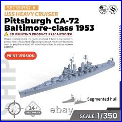 SSC350557-A 1/350 USS Pittsburgh CA-72 Baltimore-class Heavy Cruiser 1953