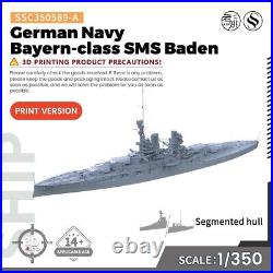 SSC350589-A 1/350 Military Model Kit German Navy Bayern-class SMS Baden