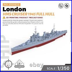 SSMODEL 350562S V1.5 1/350 Military Model Kit HMS London HEAVY CRUISER 1945