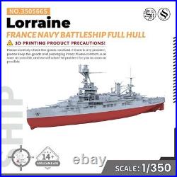 SSMODEL 350566S V1.5 1/350 Military Model Kit France Navy Lorraine Battleship