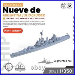 SSMODEL SSC350514-A 1/350 Military Model Kit Argentina Nueve de Julio Cruiser