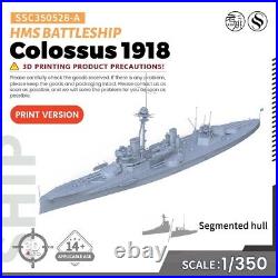 SSMODEL SSC350528-A 1/350 Military Model Kit HMS Colossus Battleship 1918