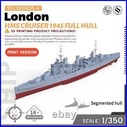 SSMODEL SSC350562S-A 1/350 Military Model Kit HMS London Cruiser 1945 Full Hull