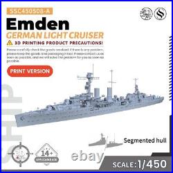 SSMODEL SSC450508-A 1/450 Military Model Kit German Emden Light Cruiser