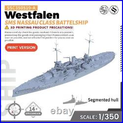 SSMODEL SSC519-A 1/350 Military Model Kit SMS Nassau Class Westfalen Battelship