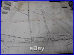 STERLING MODELS EMMA C. BERRY Wood Ship B21M Sailing Schooner Radio Control Kit